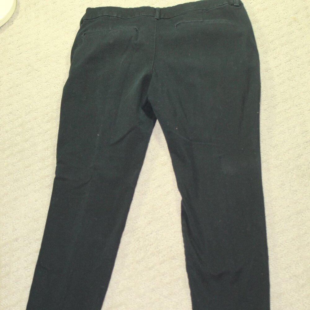 Old Navy Pixie Stretch Pants Chino Solid Black Wo… - image 2